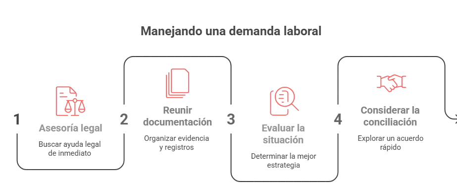 Pasos para gestionar una demanda laboral